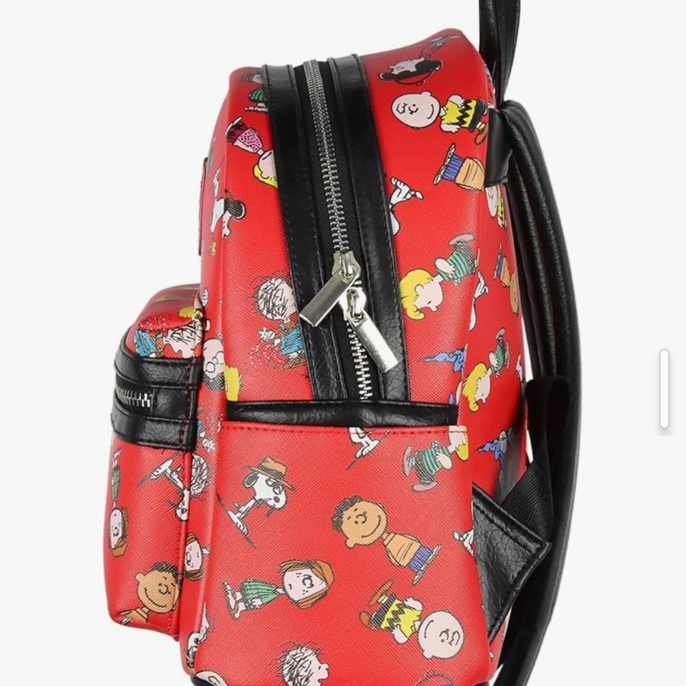 Peanuts Red Mini Backpack- NWOT - Picture 3 of 7